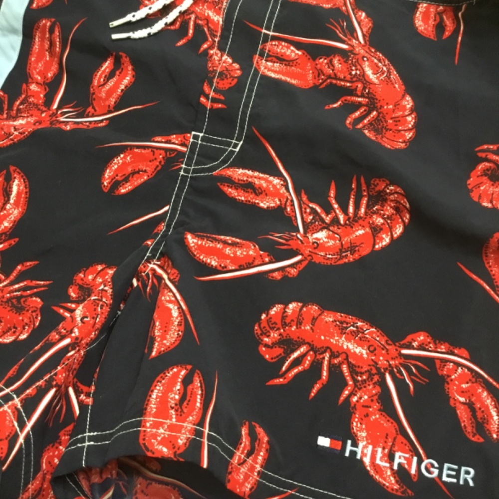 Tommy Hilfiger Lobster Print Swim Shorts - Picture 8 of 9